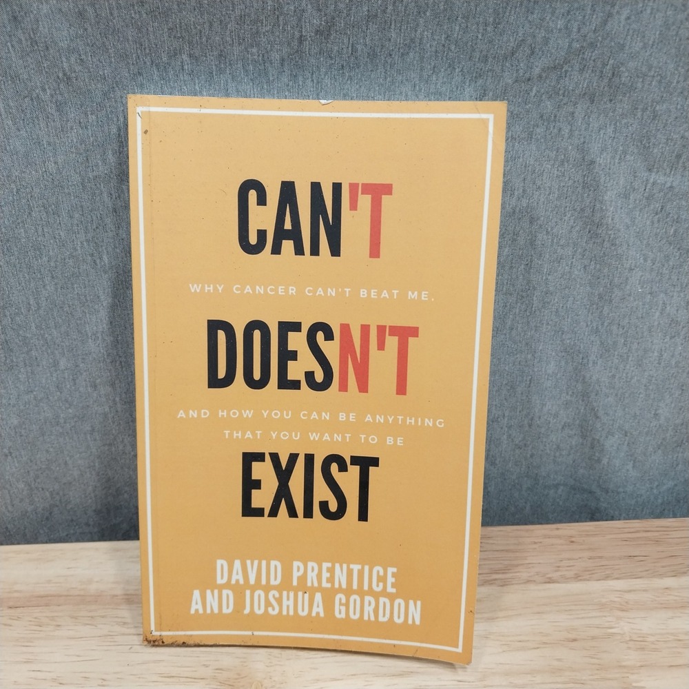 Can't Doesn't Exist Book Adult Motivational Paperback Yellow David Prentice